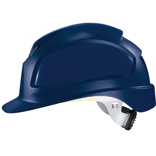 pheos B-WR safety helmet, 52 - 61 cm, 6-point fabric suspension harness system, blue.