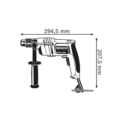 GBM 13 HRE Professional drill, with additional handle, max. torque 60 Nm.