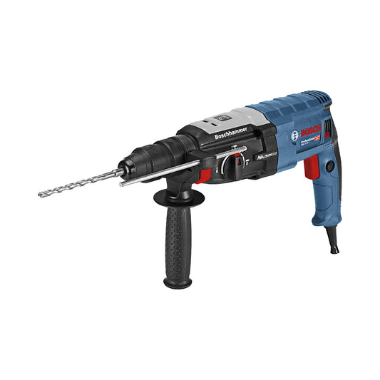 GBH 2-28 F SDS plus Professional hammer drill, in a handyman's case with additional handle, impact energy 3.2 J.