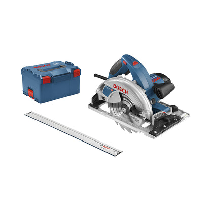 GKS 65 GCE Professional hand-held circular saw, in L-BOXX with dust extraction accessories, 88 dB(A).