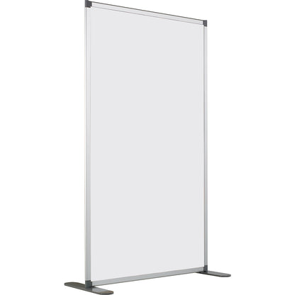 Hygienic whiteboard partition, enamelled, antibacterial board surface, HxWxD 1900 x 1250 x 500 mm.