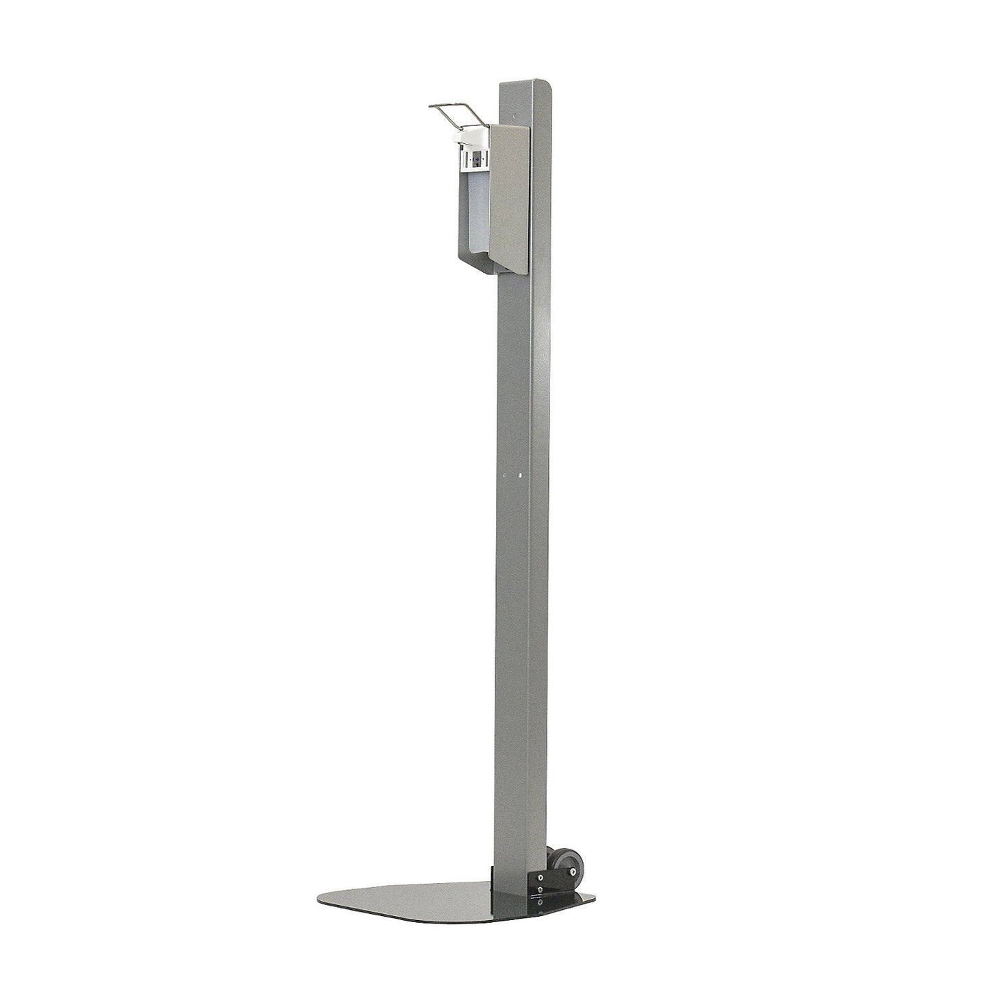 Column with universal dispenser and arm lever, for 0.5 l Euro standard bottle, mobile.