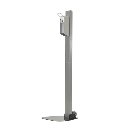 Column with universal dispenser and arm lever, for 0.5 l Euro standard bottle, mobile.