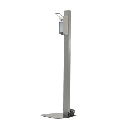 Column with universal dispenser and arm lever, for 0.5 l Euro standard bottle, mobile.