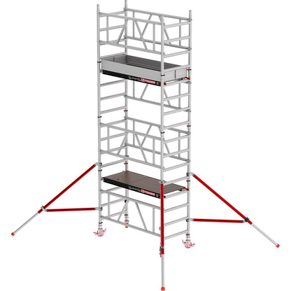 MiTOWER Plus quick assembly mobile access tower, Fiber-Deck® platform, working height 5 m.