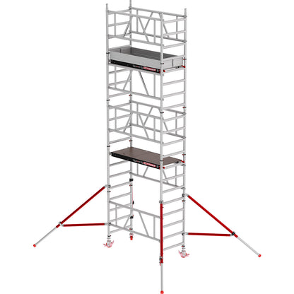 MiTOWER Plus quick assembly mobile access tower, Fiber-Deck® platform, working height 6 m.