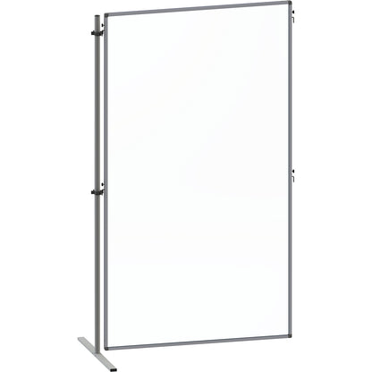 Functional partition made of acrylic glass, with flat T-shaped feet, HxW 1800 x 1000 mm, extension element.