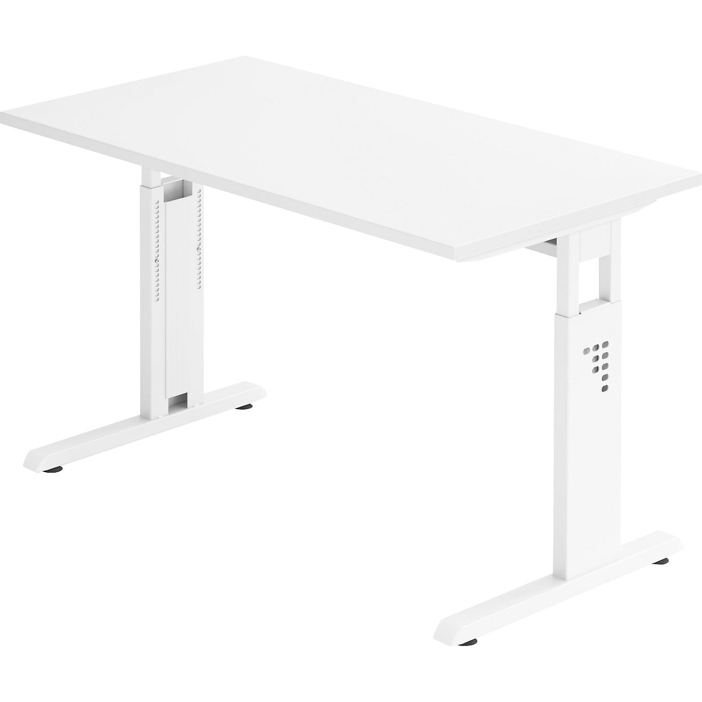 Mini-Office C desk, C-foot frame, width 1200 mm, white / white.