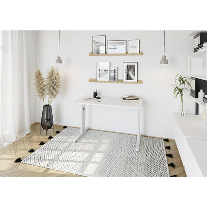 Mini-Office C desk, C-foot frame, width 1200 mm, white / white.