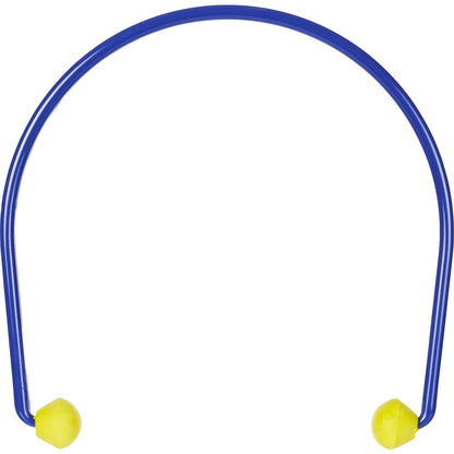 E-A-Rcaps™ banded earplugs, SNR 23 dB, pack of 10, blue/yellow.
