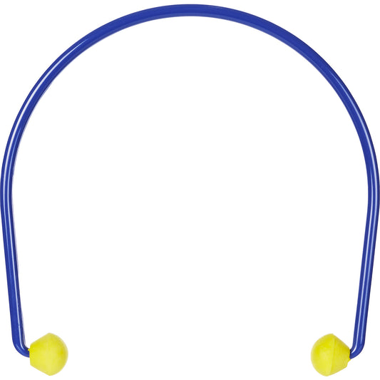 E-A-Rcaps™ banded earplugs, SNR 23 dB, pack of 10, blue/yellow.