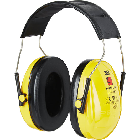 PELTOR™ OPTIME™ I H510A ear muffs, SNR 27 dB, yellow.