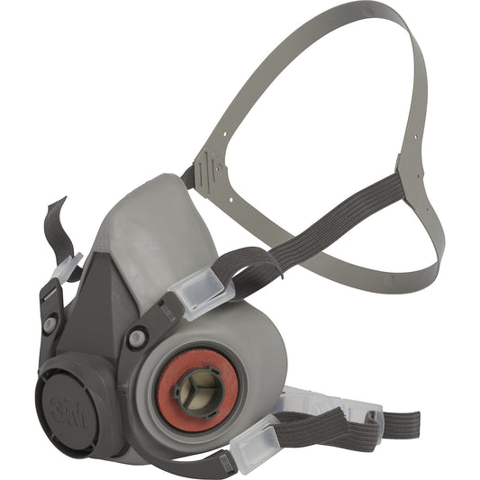 6000 series half mask, reusable, without filter, size M.
