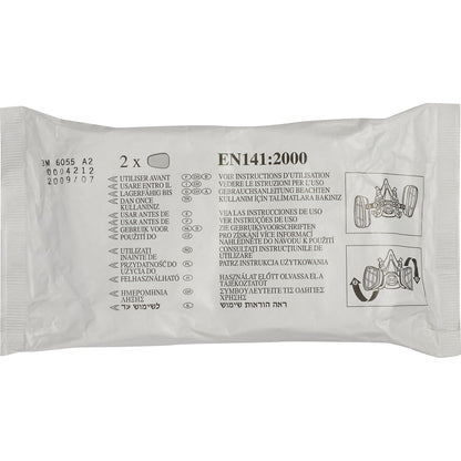 Gas and combined filter 6055, protection level A2, pack of 8, for 6000 mask series.