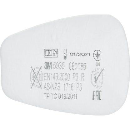 Particle insert filter 5935, protection level P3R, pack of 20, 1+ packs.