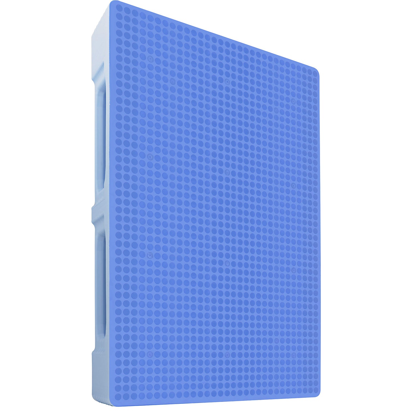 Hygienic non-slip pallet, closed, LxW 1200 x 800 mm, 3 runners, light blue.
