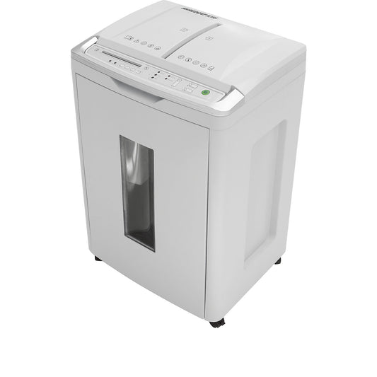 SHREDCAT 8285 CC autofeed document shredder, collection capacity 53 l, particles, 350 sheets.