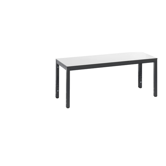 COMFORT changing room bench, HPL seat surface, length 1000 mm, white.