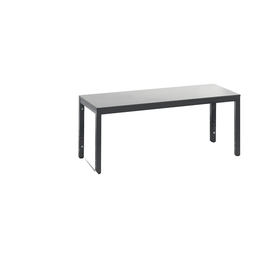 COMFORT changing room bench, HPL seat surface, length 1000 mm, silver grey.