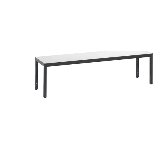 COMFORT changing room bench, HPL seat surface, length 1500 mm, white.