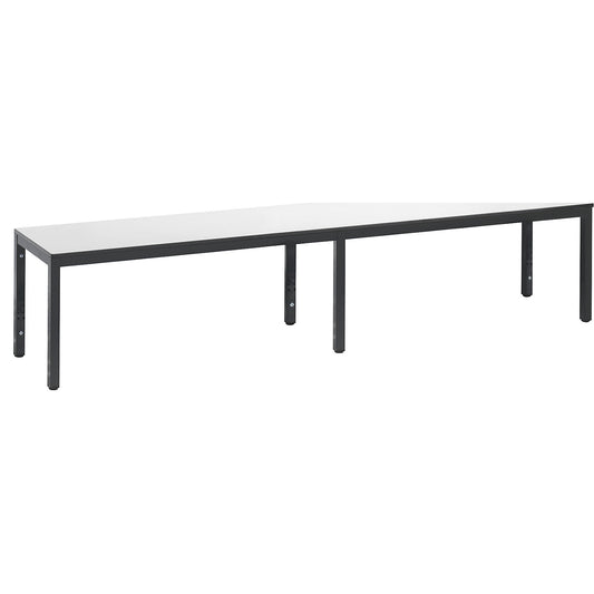 COMFORT changing room bench, HPL seat surface, length 1960 mm, white.