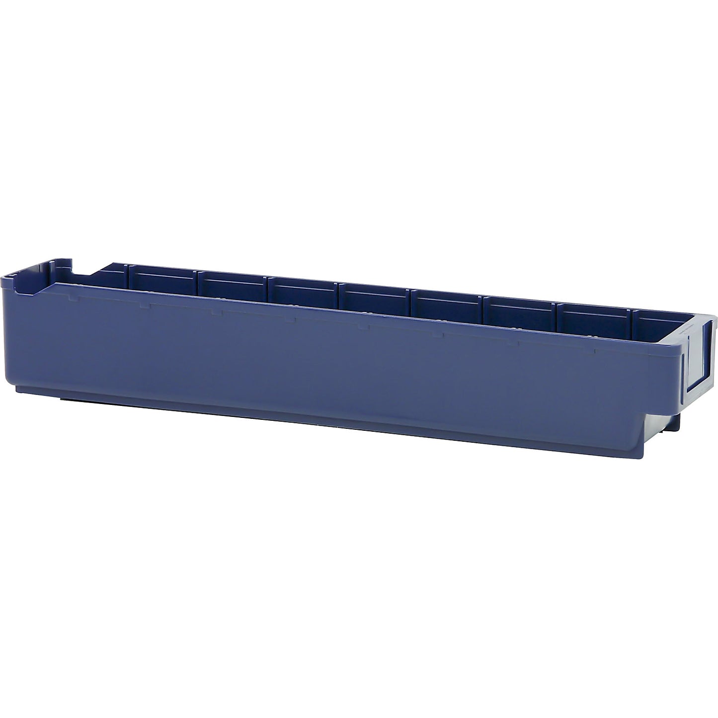 Shelf bin made of polypropylene, blue, LxWxH 500 x 94 x 80 mm, pack of 40.