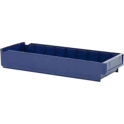 Shelf bin made of polypropylene, blue, LxWxH 500 x 188 x 80 mm, pack of 20.