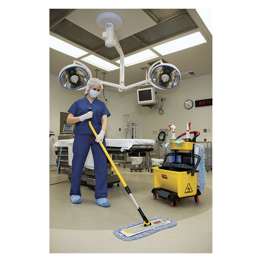 HYGEN™ QUICK CONNECT telescopic handle, length 1150 - 1860 mm, Ø 30 mm, yellow.