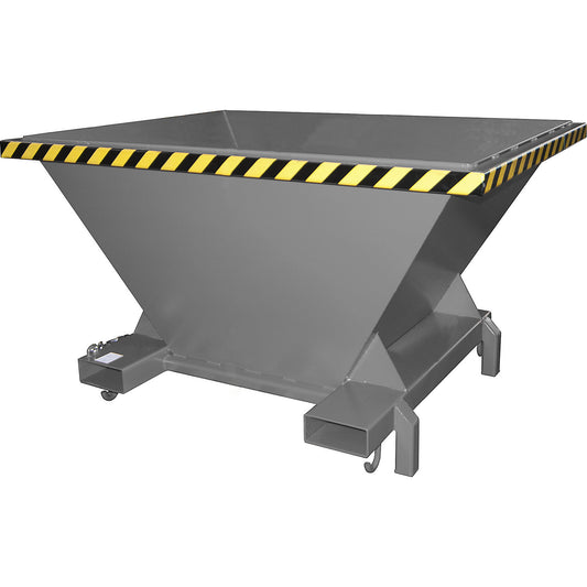 Filling hopper, LxWxH 1320 x 1710 x 990 mm, with support feet, mouse grey.