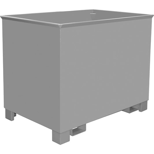 Collection container for tugger trains, LxWxH 840 x 1240 x 975 mm, mouse grey.