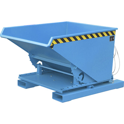 3S tilting skip, LxWxH 1460 x 1070 x 890 mm, light blue.