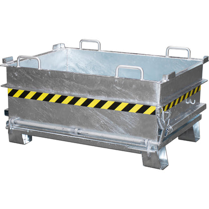 BC hinged bottom skip, capacity 0.5 m³, max. load 1000 kg, hot dip galvanised.
