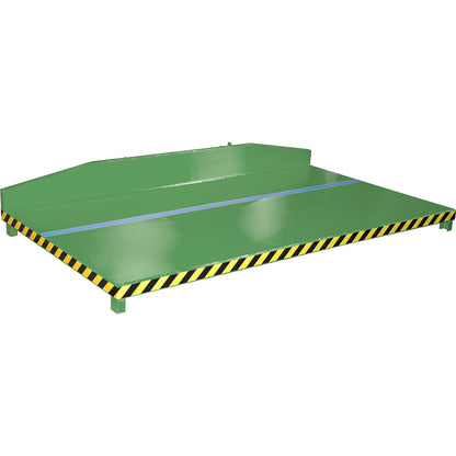 RGP platform for scrap, LxWxH 1540 x 2500 x 375 mm, reseda green.