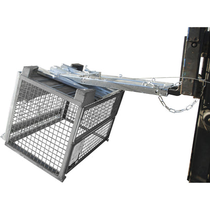 KIPPOMAT, LxWxH 1845 x 1160 x 1020 mm, max. load 500 kg, with manual tilting operation.