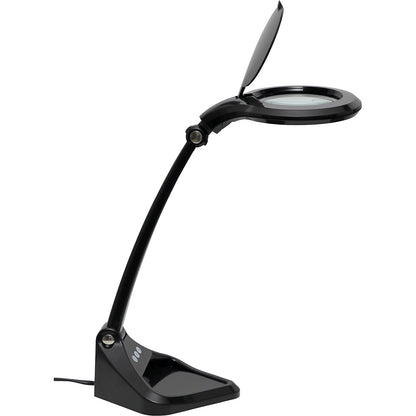 MAULiris LED magnifying lamp, dimmable, 470 lumen, 7 W, black.