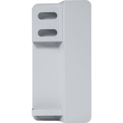 Hygiene wall station, HxWxD 1000 x 490 x 170 mm, light grey.