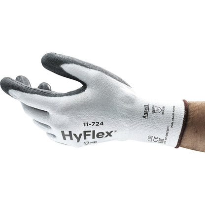 HyFlex® 11-724 work gloves, black, pack of 12 pairs, size 10.