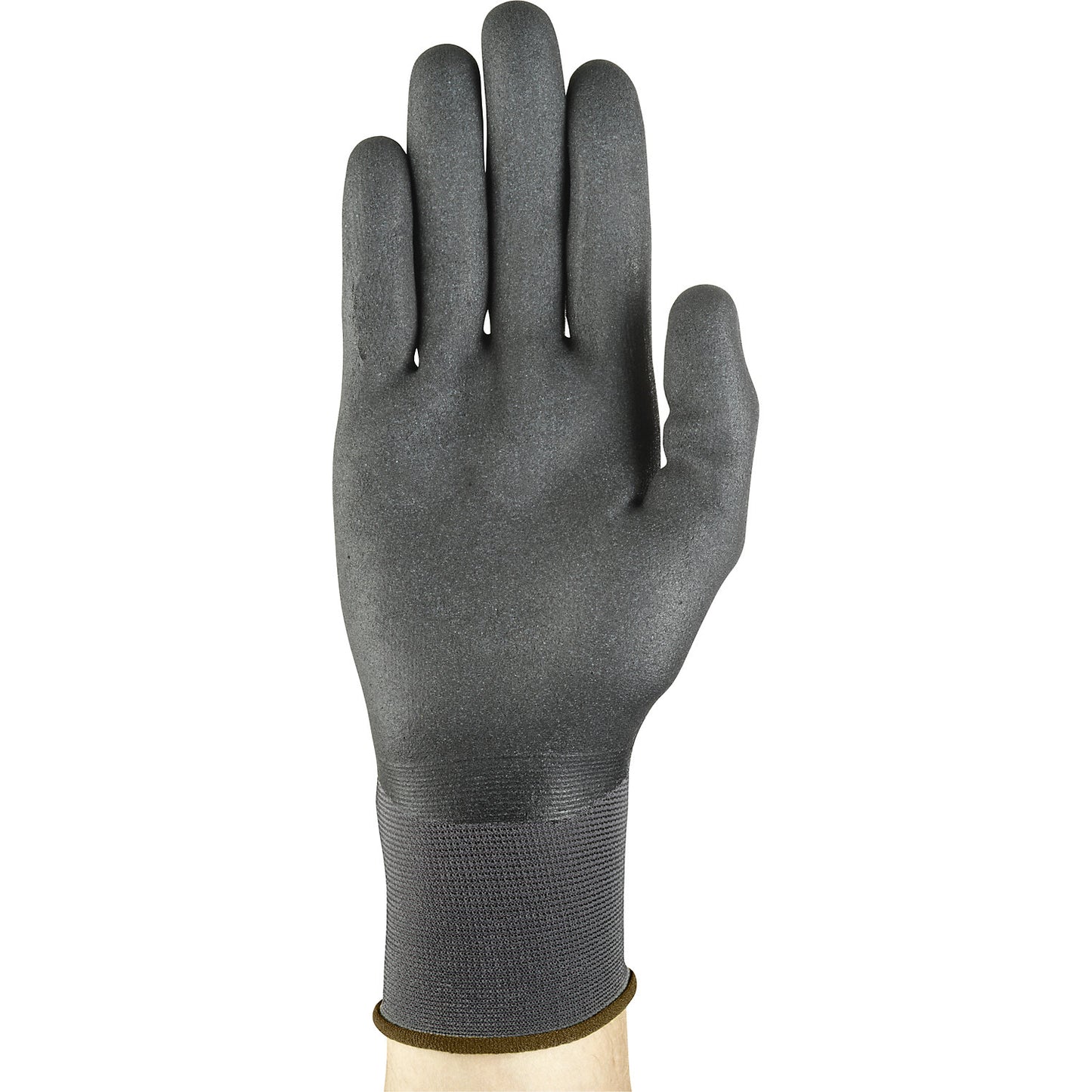 HyFlex® 11-849 work gloves, black, pack of 12 pairs, size 8.