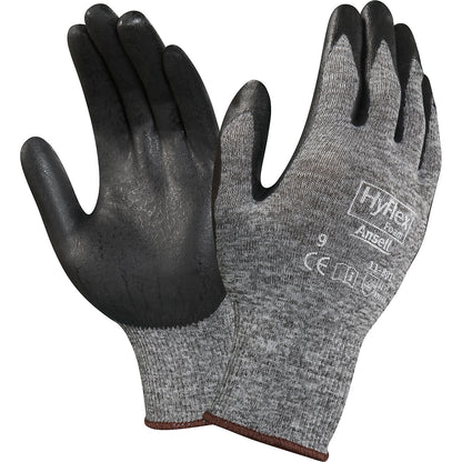 HyFlex® 11-801 work gloves, black, pack of 12 pairs, size 8.