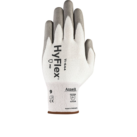 HyFlex® 11-644 work gloves, grey, pack of 12 pairs, size 9.