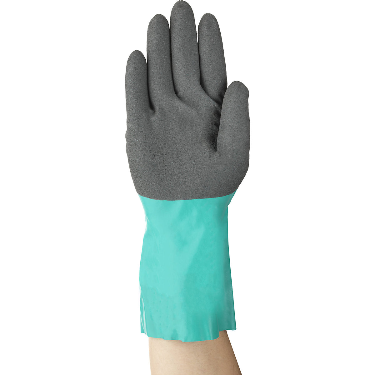 AlphaTec® 58-270 work gloves, grey, pack of 12 pairs, size 6.