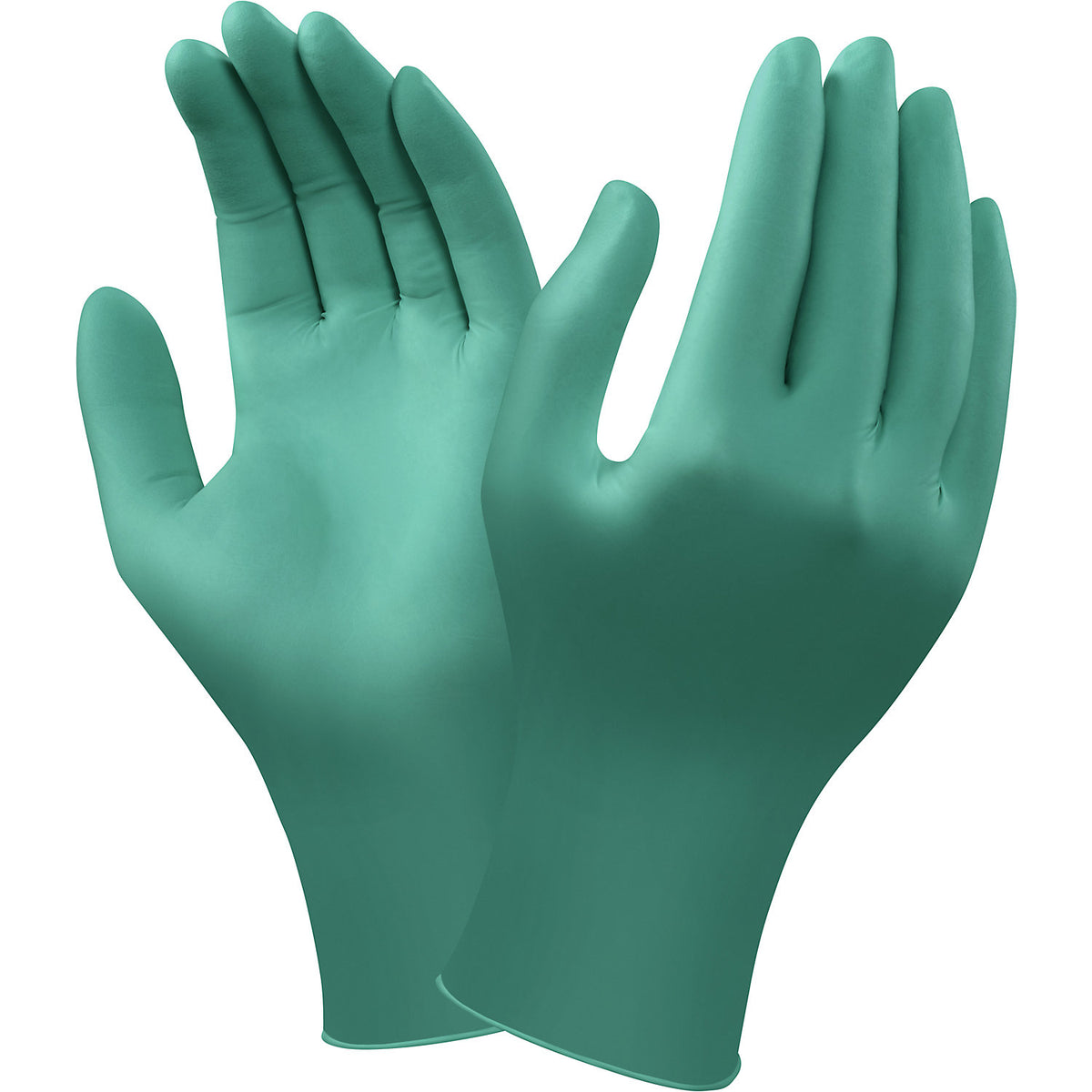 TouchNTuff® 92-600 work gloves, green, pack of 100, size 6.