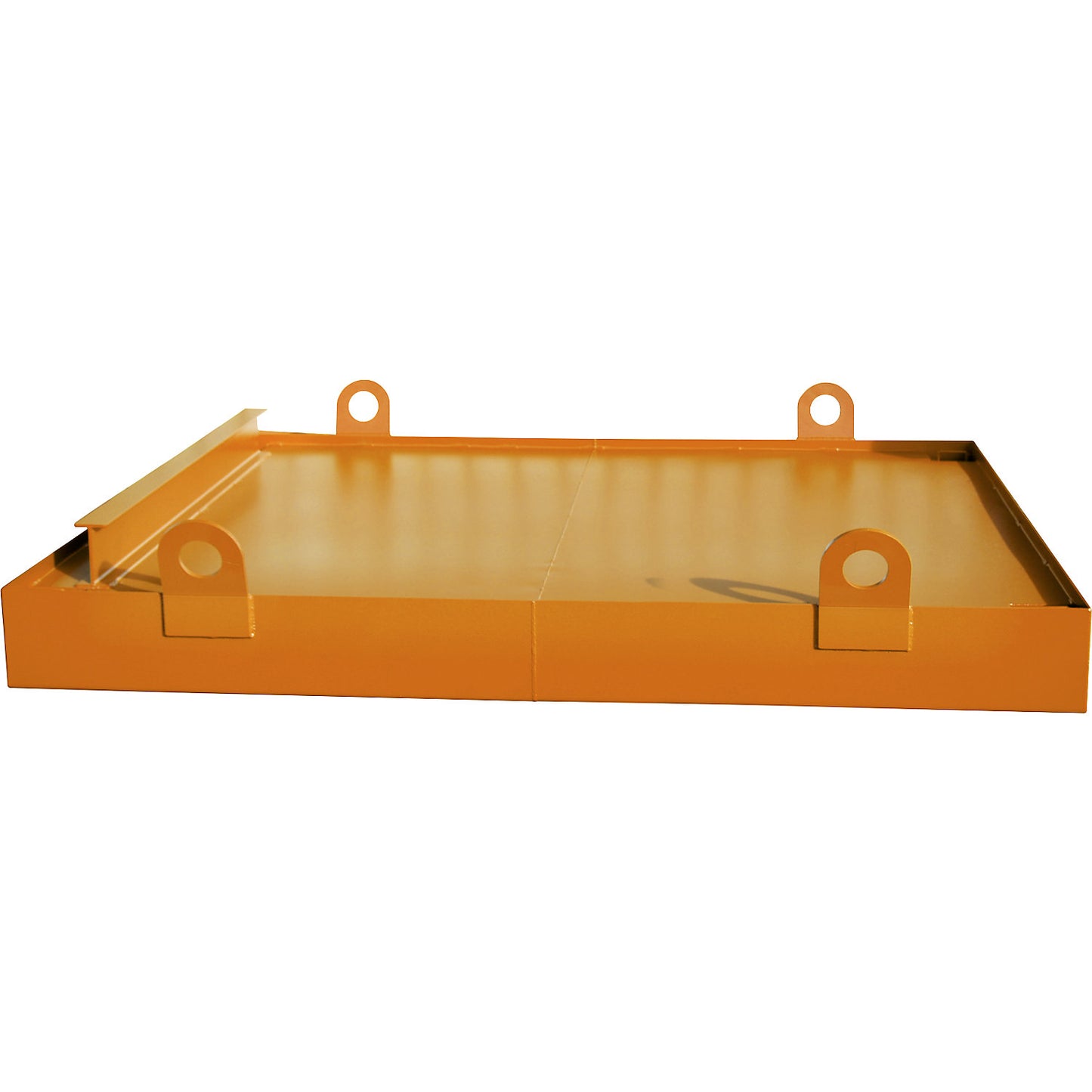 Sump tray for skip trailer, for skip trailers, sump capacity 1036 l, orange.