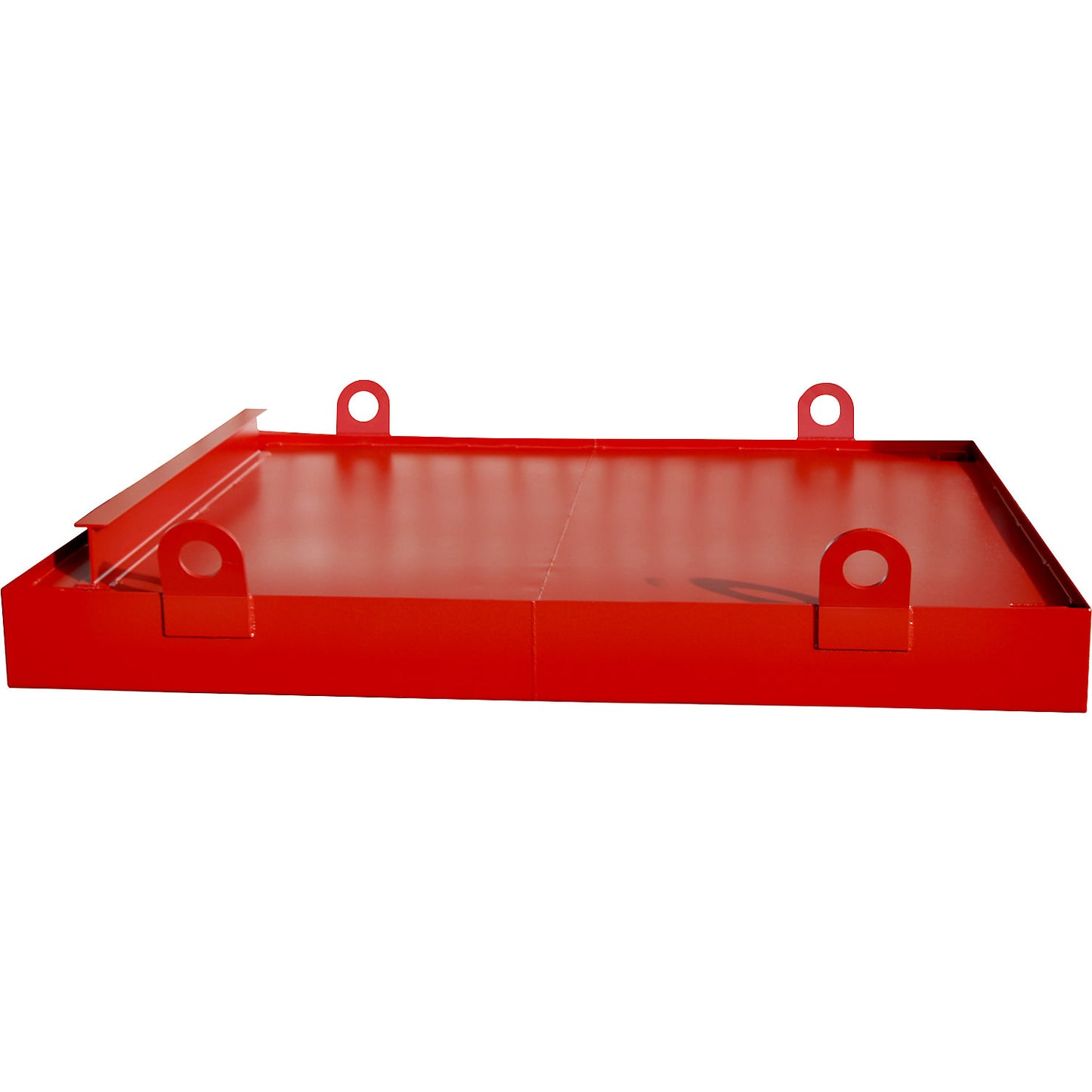 Sump tray for skip trailer, for skip trailers, sump capacity 1036 l, red.