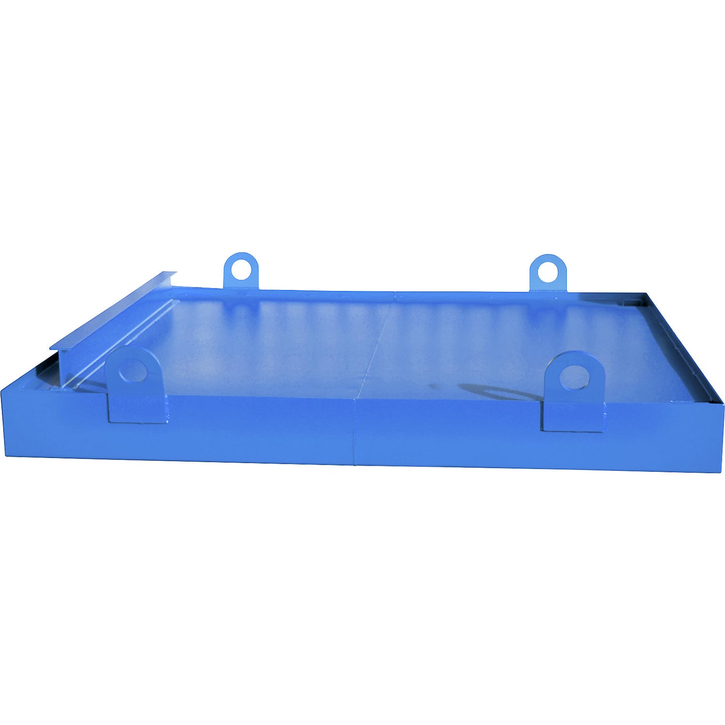 Sump tray for skip trailer, for skip trailers, sump capacity 1036 l, blue.