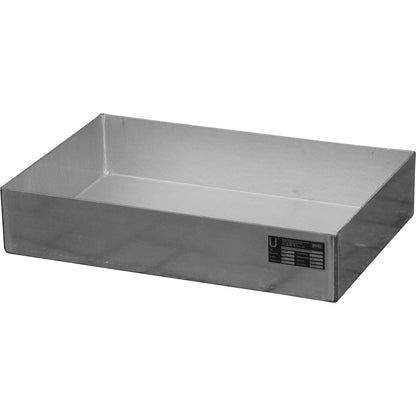 Stainless steel pallet tray, for small containers, 23 l, LxWxH 600 x 400 x 120 mm.