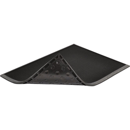 Sani-Trax® disinfection matting, HxWxD 19 x 600 x 450 mm, fillable, black.