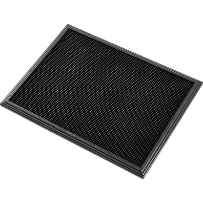 Sani-Trax® disinfection matting, HxWxD 19 x 600 x 450 mm, fillable, black.