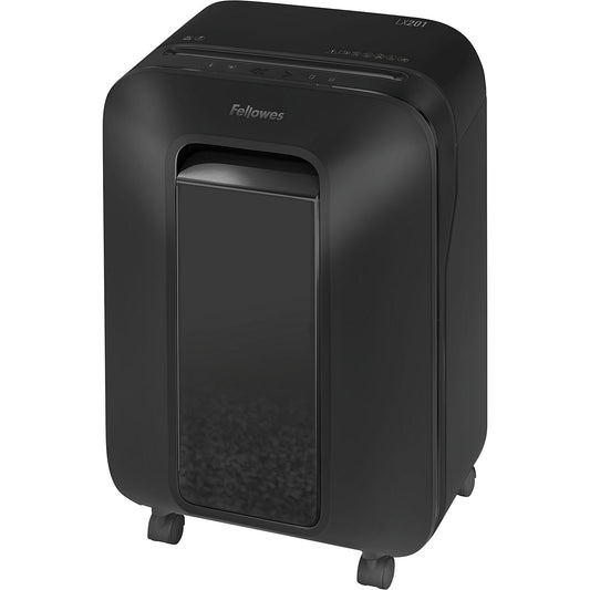 LX201 document shredder, particles 2 x 12 mm, 11 sheets, black.