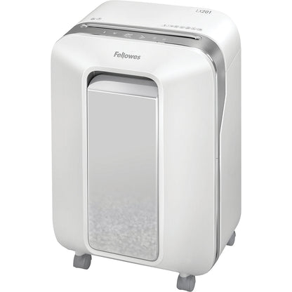 LX201 document shredder, particles 2 x 12 mm, 11 sheets, white.